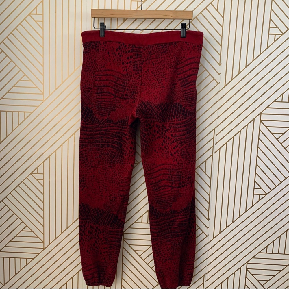 Twenty Montreal knit jogger alligator crocodile print drawstring waist cotton S - Picture 6 of 9